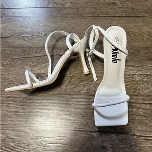 Sleek White Women's Heels
